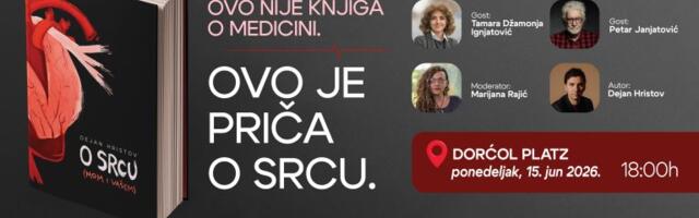 Promocija knjige „O srcu (mom i vašem)“ danas u Dorćol Platzu