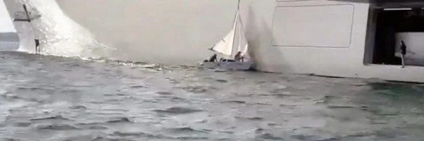 Sudar malog jedrenjaka sa jahtom Andreja Meljničenka