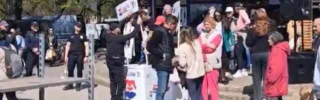 Novosađani oterali SNS-ovce sa Limanske pijace (VIDEO)