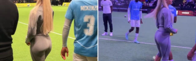 NAPRAVILA HAOS Kada se ona pojavila na utakmici više nikome nije bilo do fudbala (FOTO)