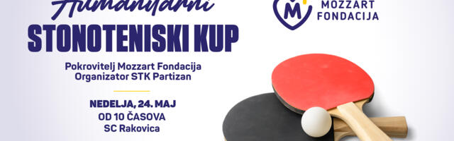 HUMANITARNI STONOTENISKI KUP: Fondacija Mozzart i STK Partizan u znaku sporta i solidarnosti