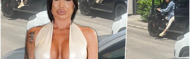 (FOTO) STARLETA NAPRAVILA POMETNJU NA VRAČARU! Tijana Ajfon uletela džipom u ulicu, zamalo karambol, kolona se napravila, evo šta je razlog