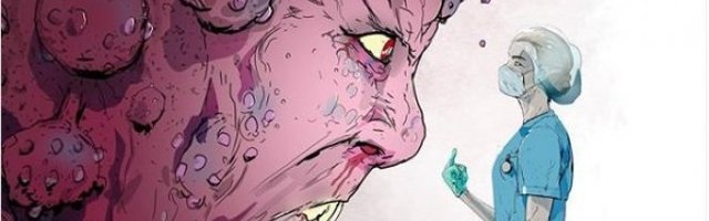 NAJJAČA KARIKATURA U DOBA KORONE! Ovo je prava slika prkosa u borbi sa smrtonosnim neprijateljem! (FOTO)