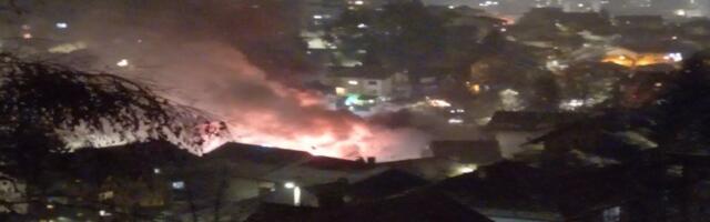 Gorela kuća u Ulici Užičke republike