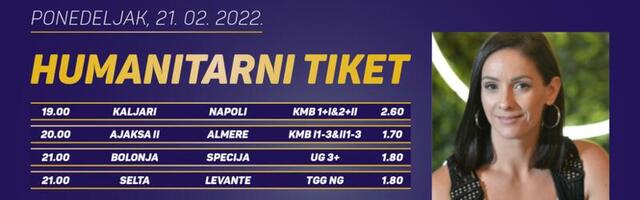 Humanitarni tiket u podne: Ana Franić tipuje za Petra Lađevića