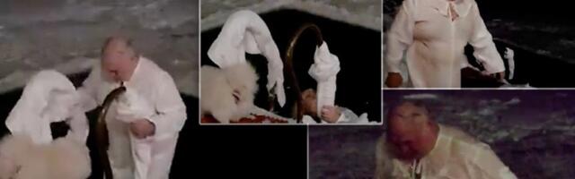 Bog se javi! Lukašenko se pokazao: Ispoštovao tradiciju na -15 - Snimak dokazuje hrabrost (VIDEO)