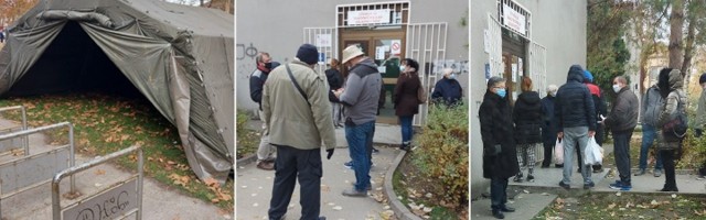 Šator bez grejanja i redovi ispred kovid ambulante!