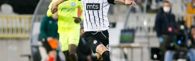UŽIVO: Gent – Partizan 0:0, Natho pogodio stativu