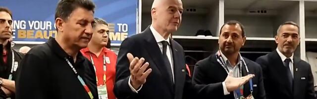 Infantino ušao u svlačionicu Irana! Snimljen razgovor prvog čoveka FIFA sa revoltiranim timom /VIDEO/