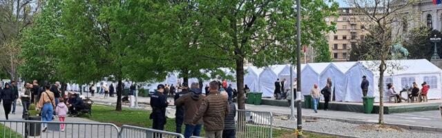 Detalji protesta protiv "Ćacilenda" i okupacije Pionirskog parka (FOTO)