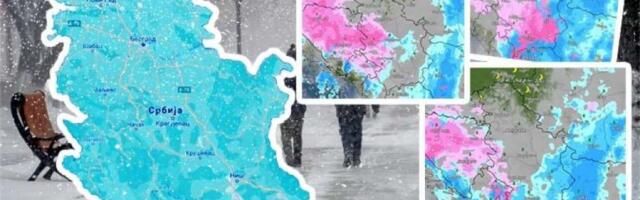 STIŽE NOVA TURA SNEGA! Cela Srbija na udaru vejavice! POZNATA TAČNA SATNICA, BRŽE DOLAZI NEGO ŠTO MISLITE! (MAPE)