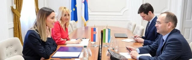 Месаровићева са амбасадором Узбекистана о доласку привредне делегације крајем маја
