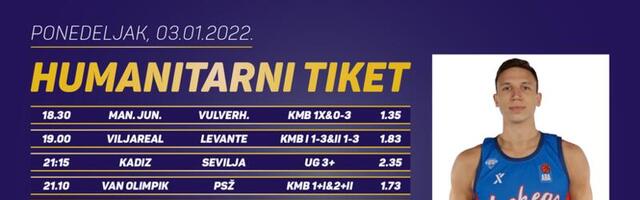 Humanitarni tiket u podne: Aleksa Radanov tipuje za Udruženje „Čika Boca”, program podrške za mlade lečene od raka MladiCE