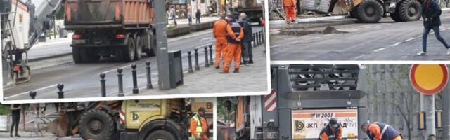 CENTAR BEOGRADA PARALISAN! Radovi u Takovskoj zakrčili sve: Ne idu busevi, gužve se šire na sve ulice - evo do kada traje haos! (FOTO)