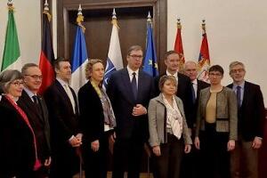 Вучић: Београд у потпуности посвећен дијалогу са Приштином, формирати Заједницу српских општина