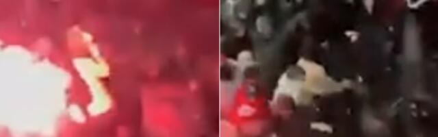 Haos u Areni, užasni snimci sa večitog derbija: Brutalna tuča navijača i žandarmerije u hodnicima