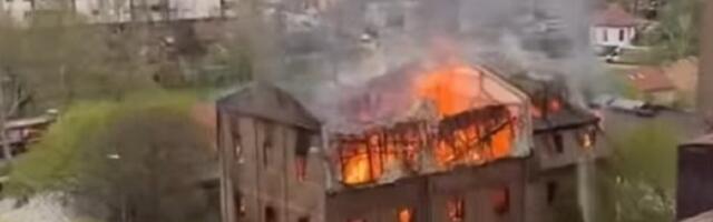 VELIKI POŽAR u Obrenovcu: Gori stari mlin (VIDEO)