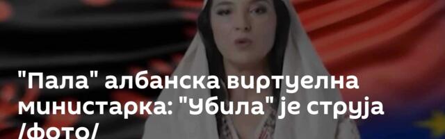 "Пала" албанска виртуелна министарка: "Убила" је струја /фото/