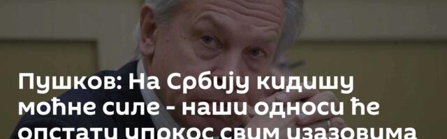 Пушков: На Србију кидишу моћне силе - наши односи ће опстати упркос свим изазовима