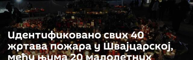 Идентификовано свих 40 жртава пожара у Швајцарској, међу њима 20 малолетних