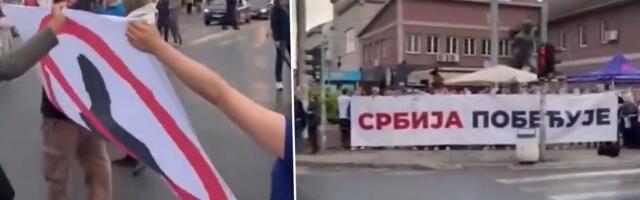 Dva lica Srbije! Na jednoj strani podrška, a na drugoj šaka jada koja protestuje protiv razvoja naše zemlje (VIDEO)