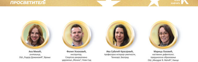 Četvoro nastavnika u trci za titulu Prosvetitelj 2026