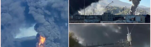 UKRAJINA PONOVO NAPALA TUAPSE! Apokaliptične scene u ruskoj rafineriji, oblaci crnog dima POTPUNO PREKRILI NEBO, prizori STRAVE i UŽASA iznad luke (FOTO/VIDEO)