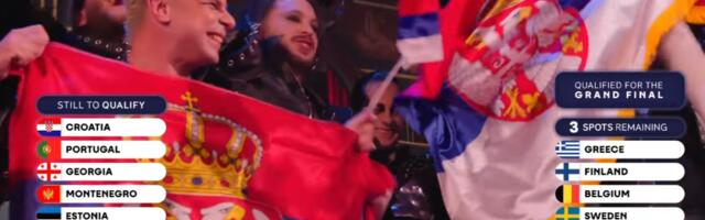 Srpska zastava se vijori Bečom: Naša zemlja prošla u finale Evrovizije
