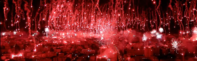Spektakularno: Torcida u ponoć zapalila nebo iznad Splita