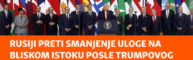 Rusiji preti smanjenje uloge na Bliskom istoku posle Trumpovog sporazuma za Gazu