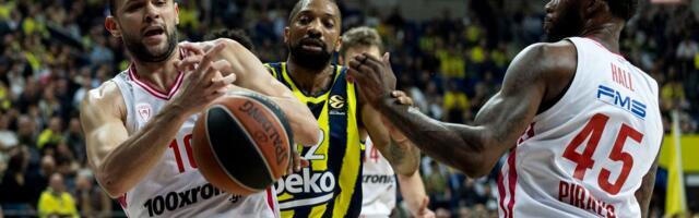 Šampion Evrope srušio crveno-bele! Olimpijakos nemoćan bez Milutinova i Tajrika