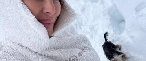 SNEŽNA KRALJICA! Sonja Vuksanović uživa na planini: Pokazala ko joj pravi društvo (FOTO)