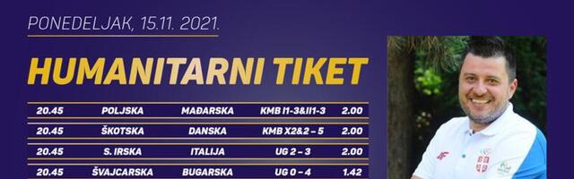 Humanitarni tiket u podne: Aleksandar Karakašević tipije za Društvo za borbu protiv šećerne bolesti - Požega