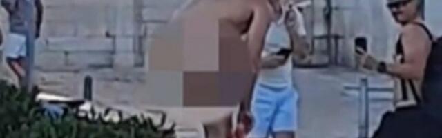 MUŠKARAC SE SKINUO "DO KRAJA", PA POZIRAO U CENTRU GRADA! Šokantni snimci zaprepastili sve na Balkanu (VIDEO)