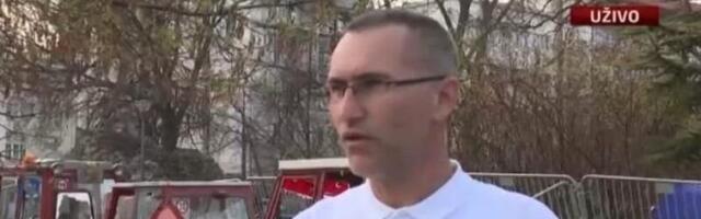 PRED POČETAK PROTESTA: Direktna pretnja profesionalnog protestanta (VIDEO)