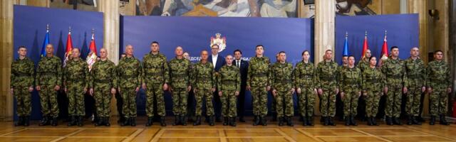President Vucic receives Serbian Army personnel deployed in peacekeeping mission in Lebanon