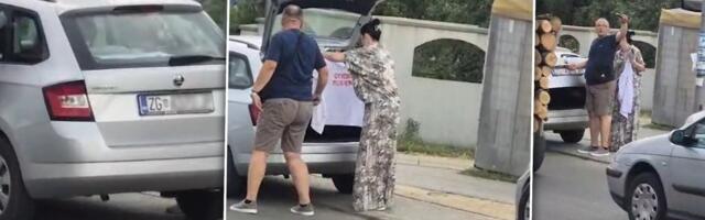 Ljudi, pogledajte tablice na blokaderskim kolima: Maltretirali su aktiviste SNS u Kragujevcu, ali snimljen je ključan detalj (VIDEO)