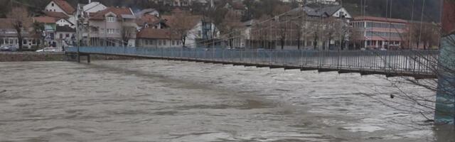 Водостај на Лиму код Пријепоља у мањем порасту