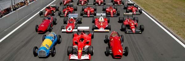 Evolucija Ferrari F1 bolida od 1950. do 2019. godine