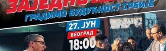 KADA SMO SLOŽNI, POSTIŽEMO VIŠE! Vučić pozvao građane na skup "Srbija, jedna porodica": "Vidimo se" (FOTO)