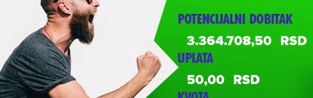 LUDI TIKET, ponedeljak,  3.364.708 dinara: Kada prođe palanački voz