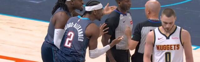 Šej gađao Jokića, burno reagovao pa dobio tehničku! Srbin odmah protestvovao, jedna stvar je bila veoma čudna!