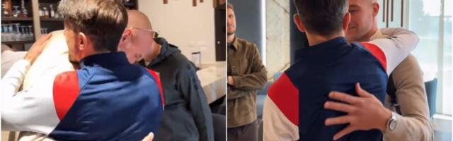 SRBIJA IMA RAZLOG ZA OPTIMIZAM, OVO DUGO NISMO VIDELI! Selektor uz osmeh grlio dvojicu srpskih fudbalera, pogledajte njihovu reakciju kada su ga videli