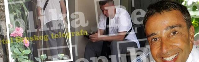 EKSKLUZIVNO! Prve fotografije Vuka Bajruševića nakon ranjavanja, pojavio se ispred zapaljenog lokala na Vračaru! (FOTO)