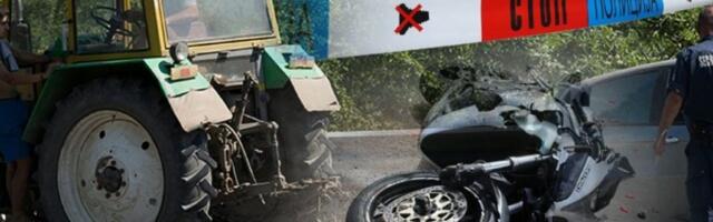 TEŠKA SAOBRAĆAJKA KOD ŠIDA! Sudarili se motocikl i traktor!