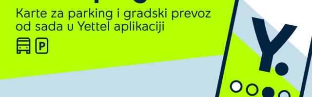 Plaćanje parkinga i gradskog prevoza i u Yettel aplikaciji