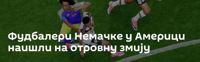 Фудбалери Немачке у Америци наишли на отровну змију
