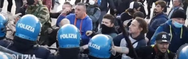PROTESTI U ITALIJI! Sukob demonstranata sa policijom, ima POVREĐENIH!