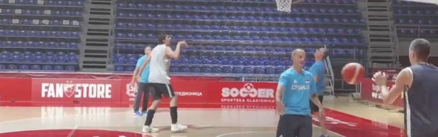 Kadrovi iz Pionira, Teodosić i Marjanović na treningu Srbije (VIDEO)