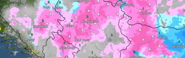 (MAPA) Stiže nova tura snega u Beograd, u ovim delovima napadaće i do 10 cm: Evo i kada nas očekuje vejavica